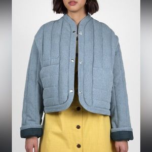 Kordal Reversible Quilted
Jacket - Denim/Navy Blue Sz. L